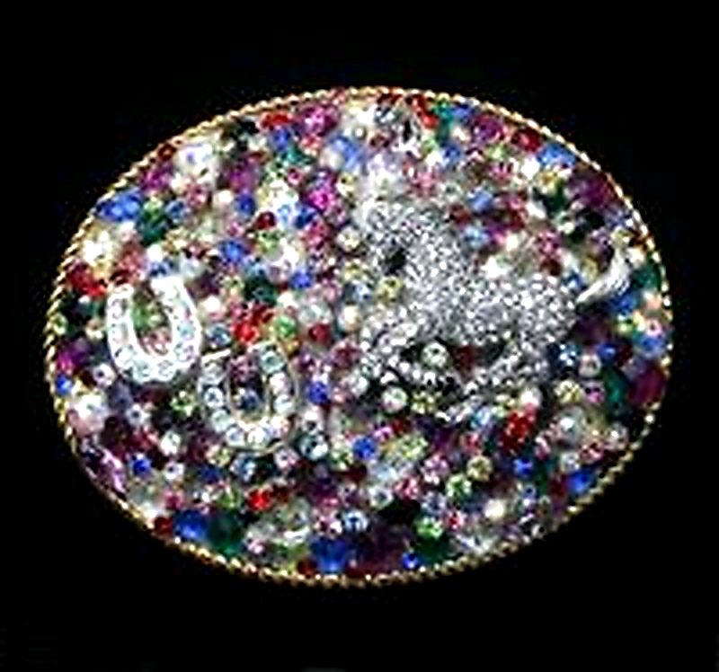 Crystallized Layered Large Oval