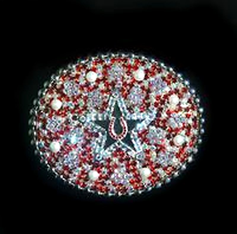 Crystallized Layered Large Oval