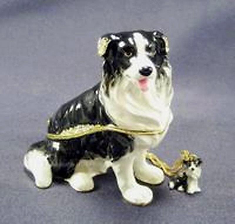 Kingspoint "Captain Border Collie" Trinket Box & Necklace
