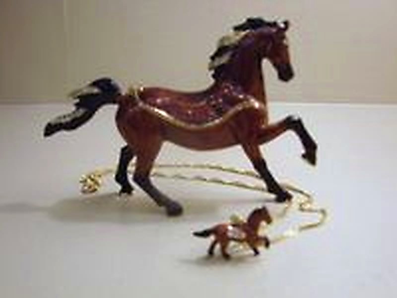 Kingspoint "Spirited Arabian Horse" Trinket Box & Necklace