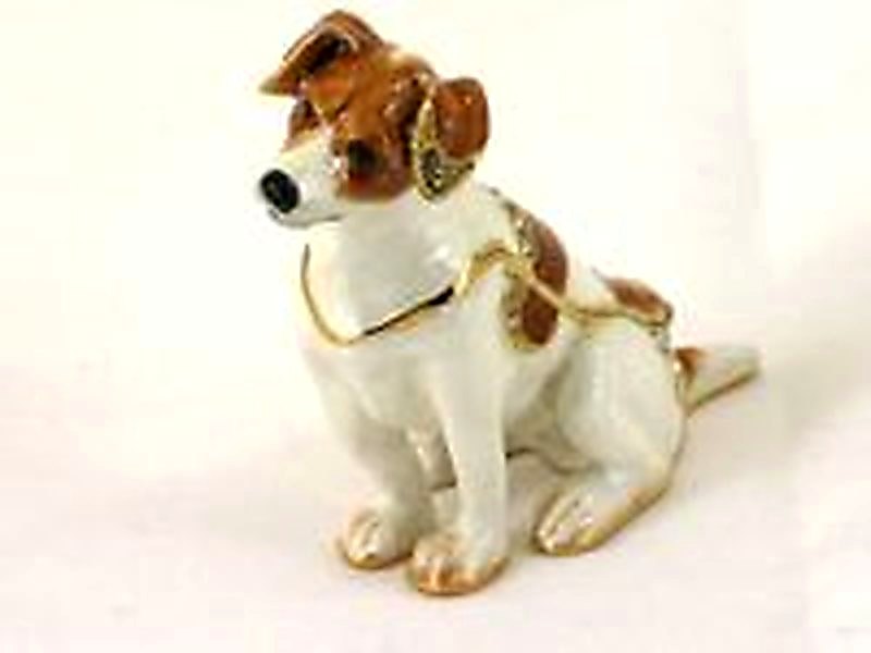 Kingspoint "Playful Jack Russell" Trinket Box & Necklace