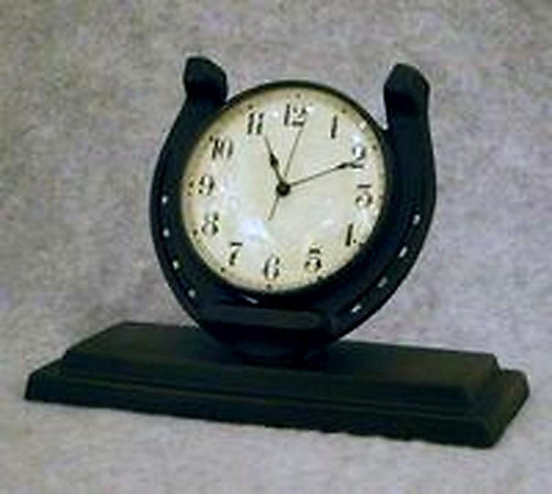Up Horseshoe Clock
