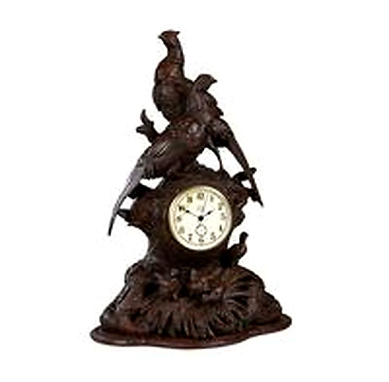 Large, Detailed Pheasant Table or Mantle Clock