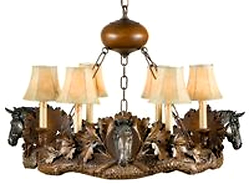 Horse Head Chandelier