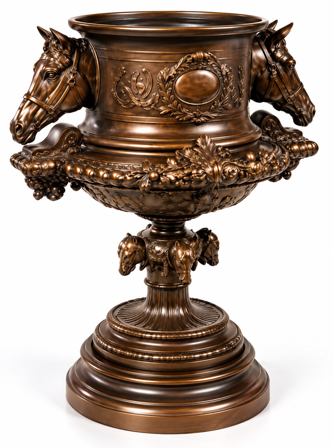 Equestrian Horse Trophy Urn Vase