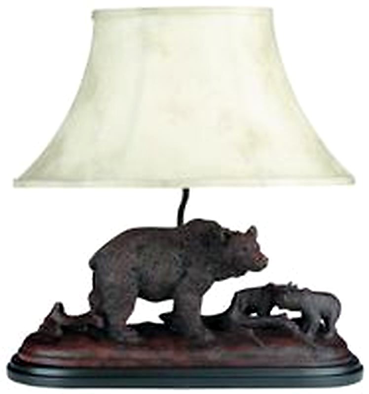 Bear And Cubs Lamp