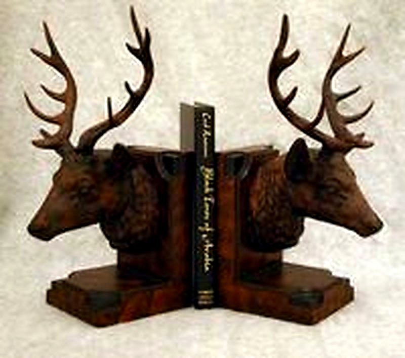 Stag Bookends