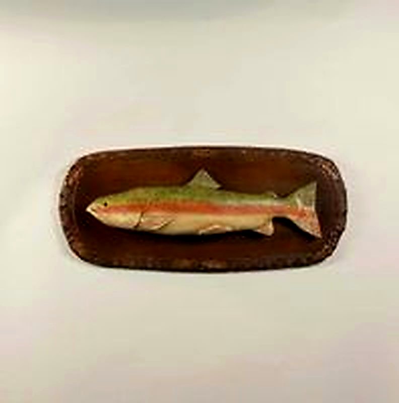 Trout Plaque with Coat Hook