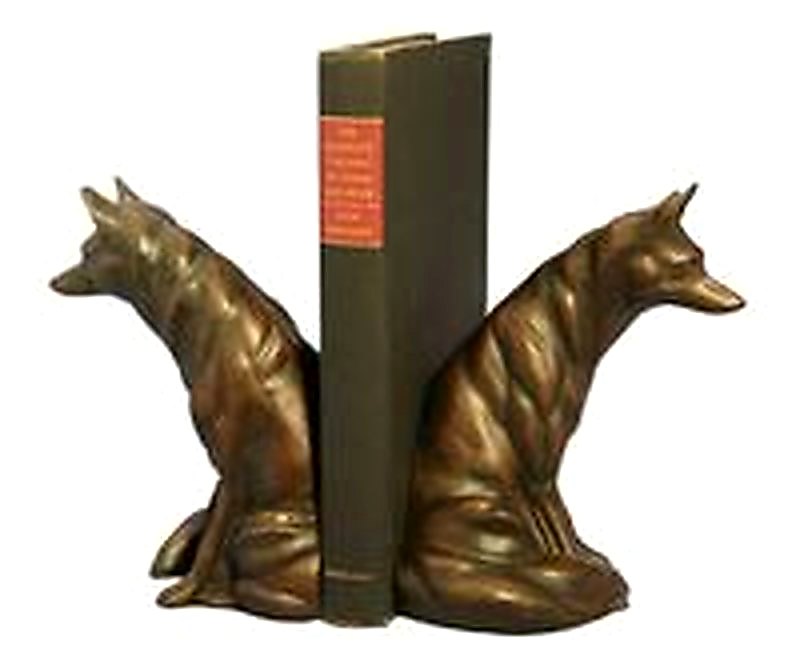 Waiting Fox Bookends