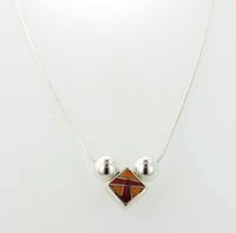 Desert Fire Small Drop Necklace