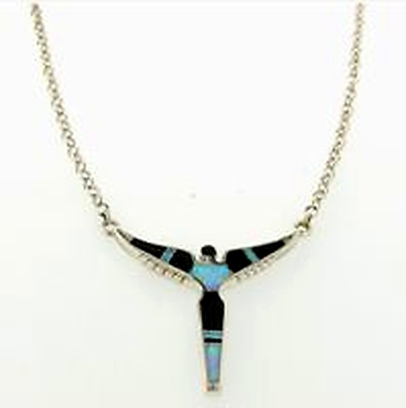 Black Beauty Angel Necklace