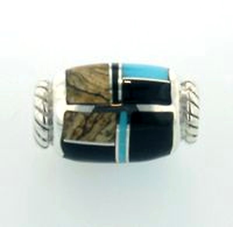 Turquoise Creek Barrel Bead Slider