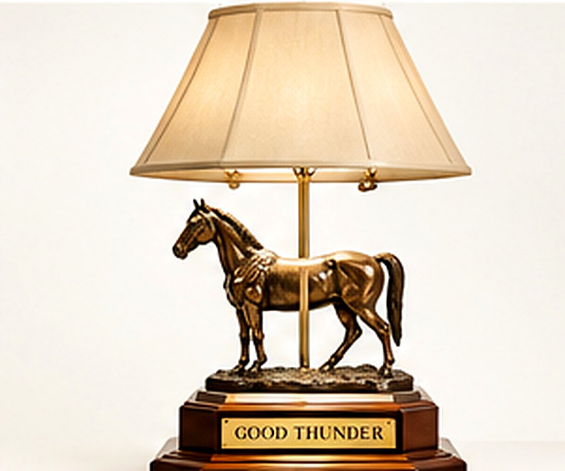 National Champion Arabian Trophy Lamp Base