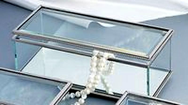 Rectangular Glass Hinged Box