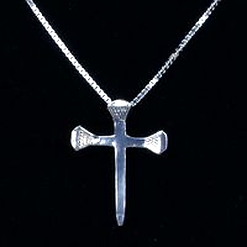 Horseshoe Nail Cross 1"