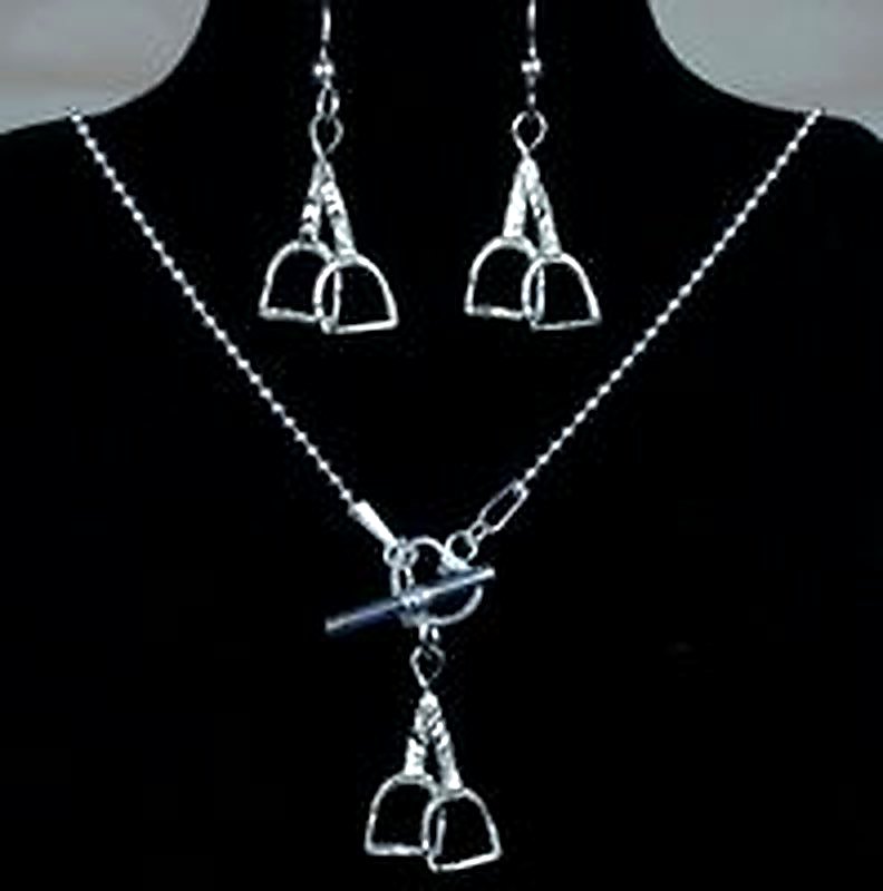 Stirrup Leathers, Irons Necklace & Earrings