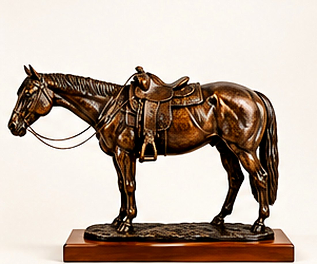 "Western Pleasure" Trophy with tack
