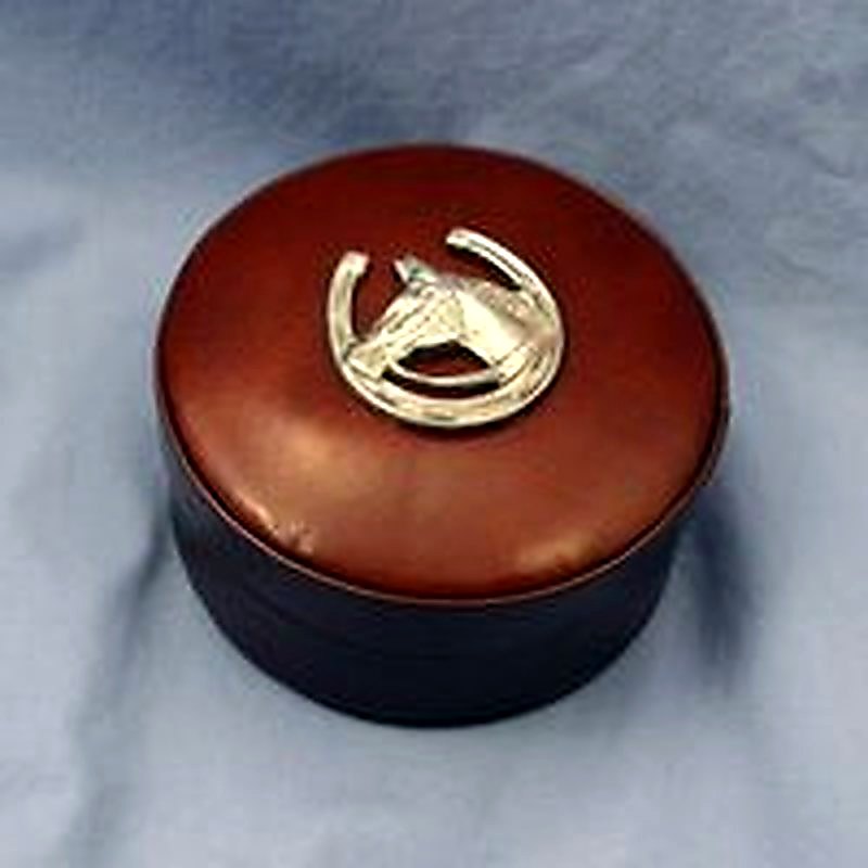 Leather Round Box