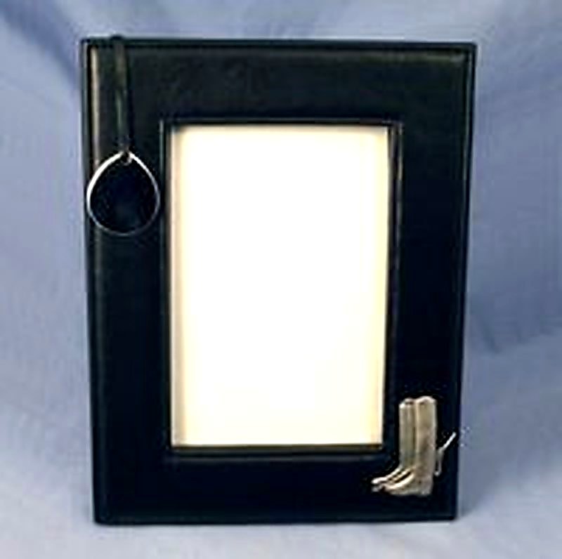 Black Leatherette Picture Frame