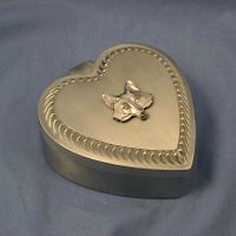 Heart Pewter Box