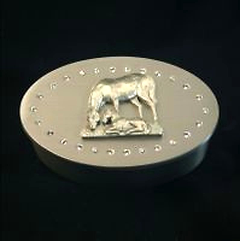 Oval Box w/CrystalsCrystal