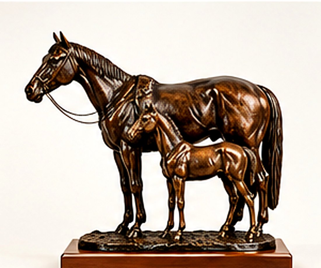 "Spring Addition" Arabian Mare and Foal Trophy